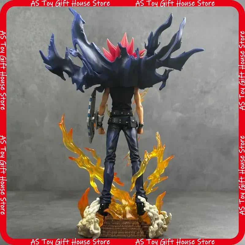 Yugi Muto Anime Figure 28cm Pvc Collectible Model Statue Dual Headed Duel Monster Home Decoration Gift For Adult Collectors