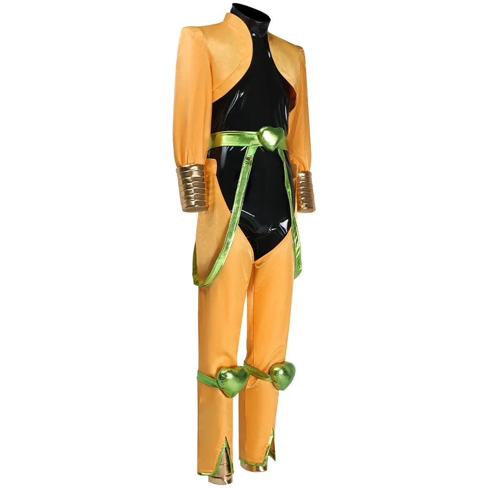 Anime Dio Brando Cosplay Costumes Yellow Uniform Outfit Halloween Carnival Party Prop For Women Men Cosplay Accessories