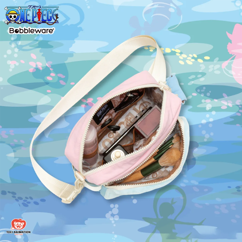 Official One Piece Anime Shoulder Bag Luffy Zoro Chopper Crossbody Bag Waterproof Layer Travel Storage Bag Fans Collection Gift.