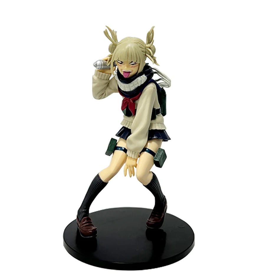 Hot My Hero Academia Bakugou Katsuki Midoriya Izuku Todoroki Shouto Toga Himiko Anime Figure PVC Collectible Model Toys Kid Gift