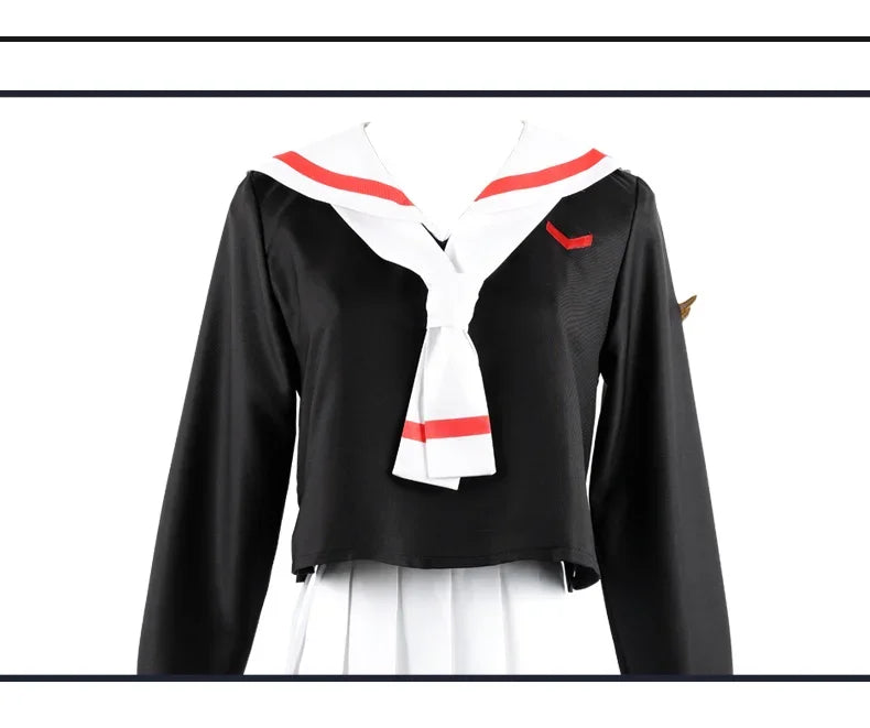 Anime Cardcaptor Sakura Card Captor Kinomoto Sakura Li Syaoran Cosplay Costume School Uniform Man Woman Campus Sailor Suit