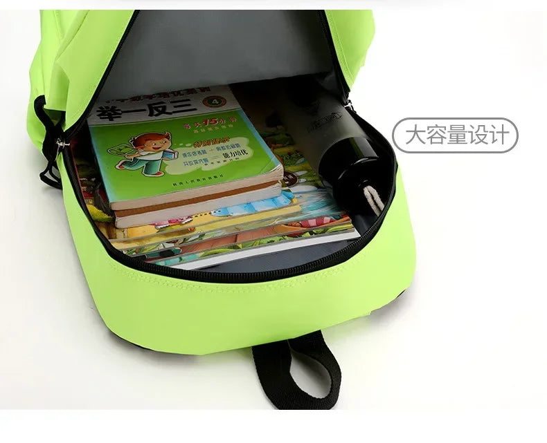 Spongebobs Yellow Backpack Cartoon Emote Schoolbag Boy Girl Anime Partern Knapsack Fashion Student Large-capacity Book Bags Gift