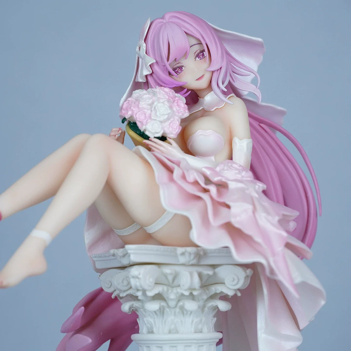 New 30cm Elysia Wedding Dress Anime Figure Pvc Model Collectible Desktop Ornamen Static model statue Surprise Gift