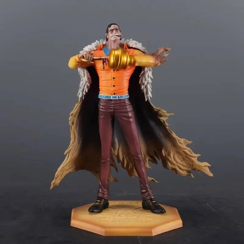 One Piece 30cm SG Two-Tone Sir Crocodile Action Figures PVC Detailed Painted Statue With Base Anime Model Toy Desktop Deco Gift