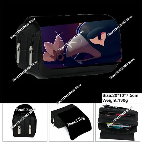 3D Anime Pen Bag Student Storage Bag Brawl Stars Cartoon Pen Box Cute Boys Girls Pencil Case