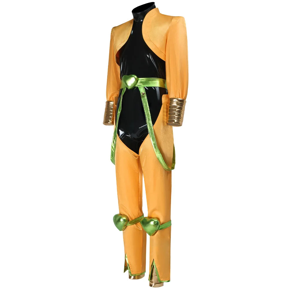 Anime Dio Brando Cosplay Costumes Yellow Uniform Outfit Halloween Carnival Party Prop For Women Men Cosplay Accessories