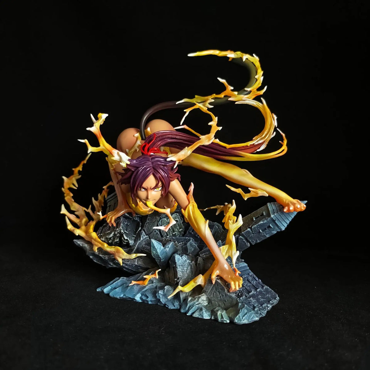 Anime Bleach Shihouin Yoruichi Model Manga Figurine Shihouin Yoruichi Action Figure Toys 23cm Gk Statue Doll Ornament Peripheral