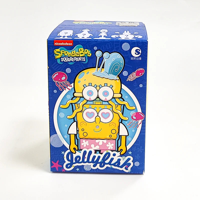 SpongeBob SuqarePants Blind Box Toys Jumping Jellyfish Series PatrickStar Squidward Tentacles Doll Toys Collect Ornaments