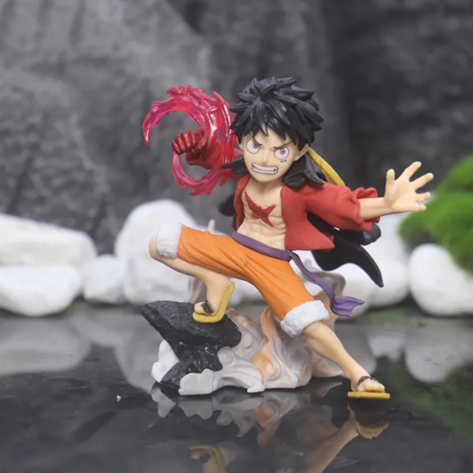 18cm One Piece Monkey D. Luffy Figures Battle Style Action Figures Anime Collection PVC Model Doll Toys Kid Birthday Gifts