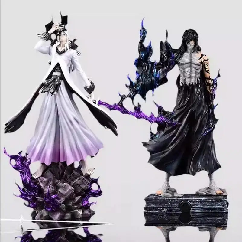 31-33cm Bleach Ichigo Figure Hollow White Horned & Mugetsu Form Pvc Anime Peripheral Desktop Decor Collectible Statue Fan Gift