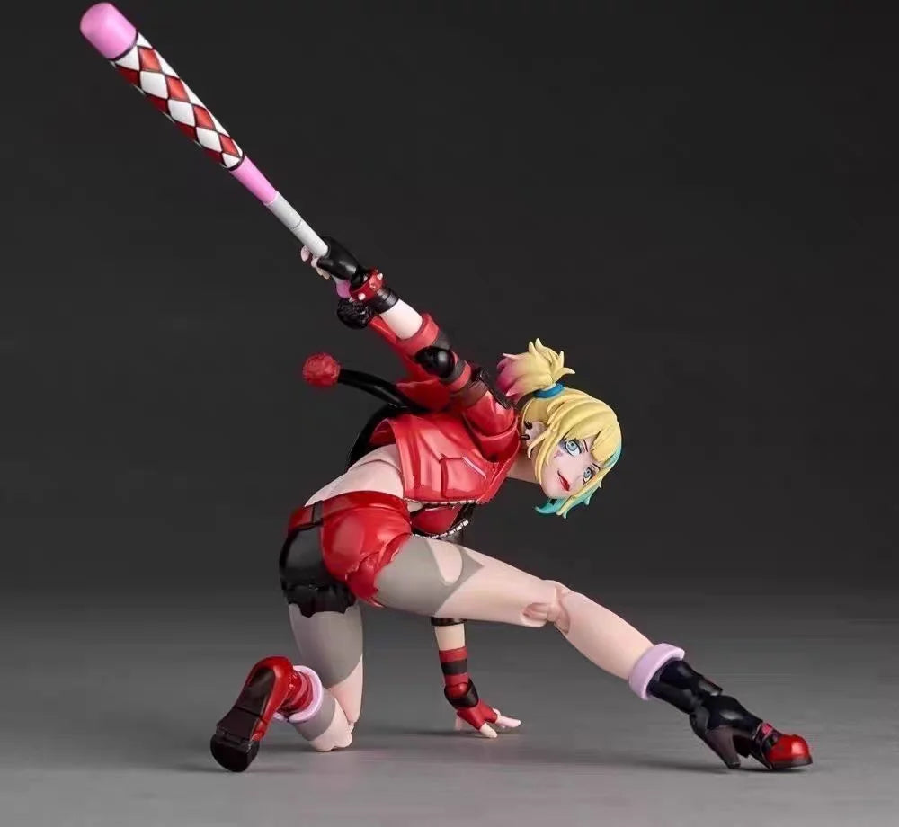 In Stock Kaiyodo Amazing Yamaguchi Revoltech Harley Quinn Suicide Squad From Another World Action Figure Toy Model Gift