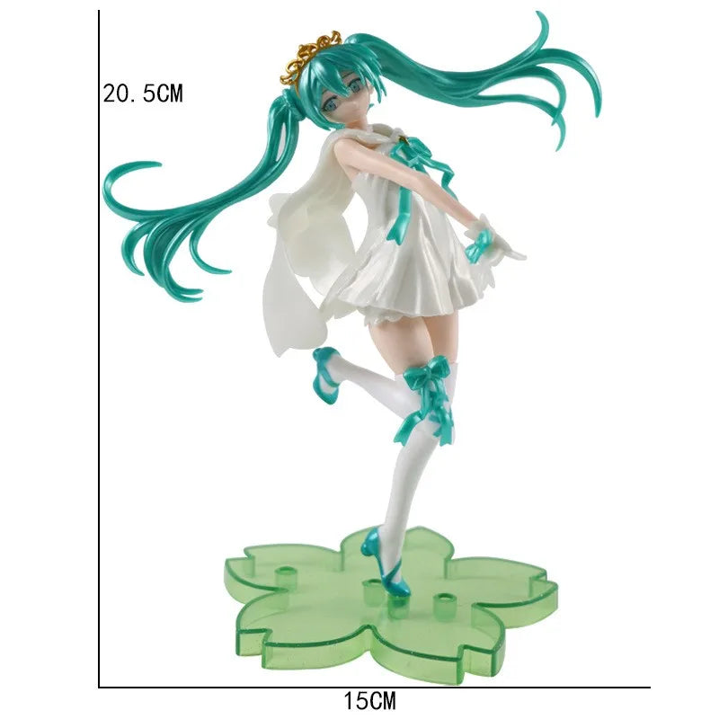 Hatsune Miku Figure Anime Girl Model Desktop Decor Collectible Doll Gift for Fans Future Vocaloid Statue Japanese Kawaii Otaku