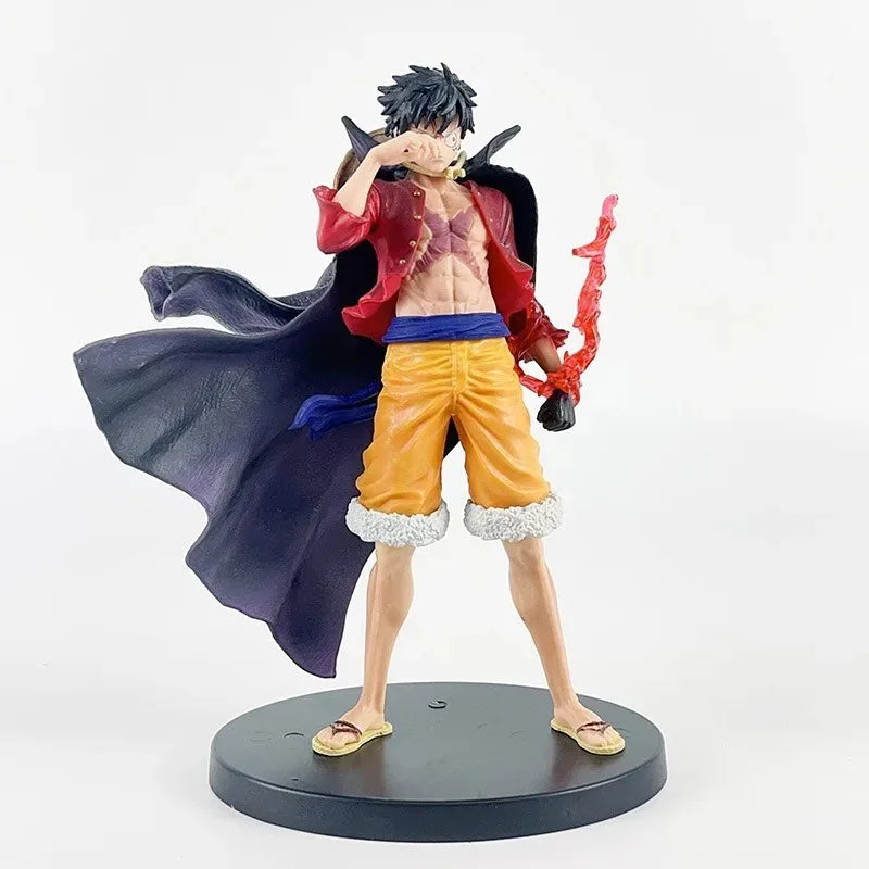 17cm Anime One Piece Luffy Figure Gear 5 Sun God Nika Figurine Statue Model PVC Collection Desktop Action Figure Toy Kid Gifts