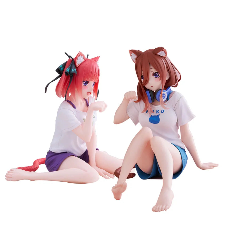 Anime Nakano Miku figure Nakano Miku Nakano Nino action figure Nakano Miku Nakano Nino figurine Model Toy Collection Statue Gift