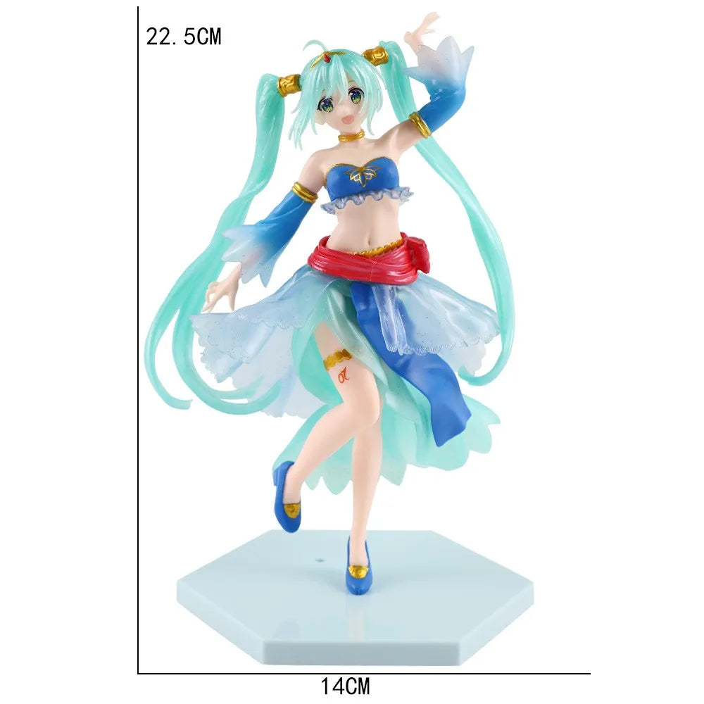 Hot Kawaii Girl Hatsune Miku Anime Figure Miku Action Figure Christmas Gift PVC Collection Model Doll Toys