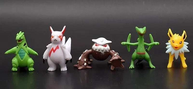 144pcs Mini Pocket Monster Action Figure Pvc Model Statue Ornament Desktop Decor Anime Collection Pc Case Doll Toy Gift