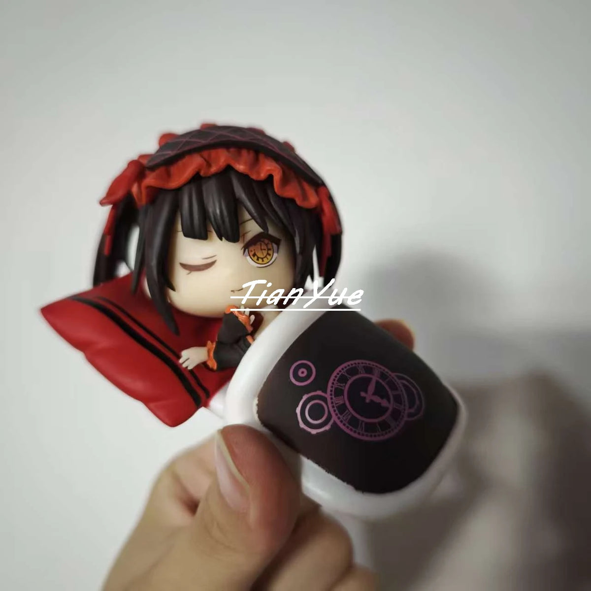 Anime DATE A LIVE Tokisaki Kurumi sleeping Cute Girl PVC Action Figure Model Doll Toys 9cm