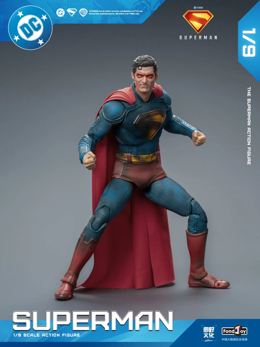 Original Fondjoy David Corenswet Superman Action Figure 1/9 New SupermanFigure PVC Joint Movable Collection Model Toys Gift