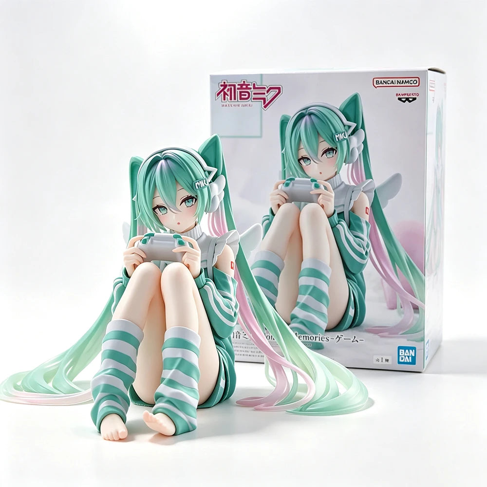 13CM Anime Hatsune Miku Action Figures Holiday Memories Game Ver Figure Anime Figurines Model Toy Gift Desktop Decoration