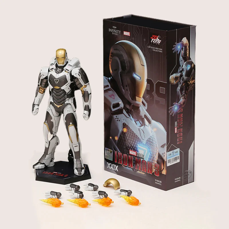ZD Toys Marvel Studios Iron Man MK3 Action Figure MK35 MK24 MK40 MK38 Tony Stark Ironman Figure Action Collect Toy Gift