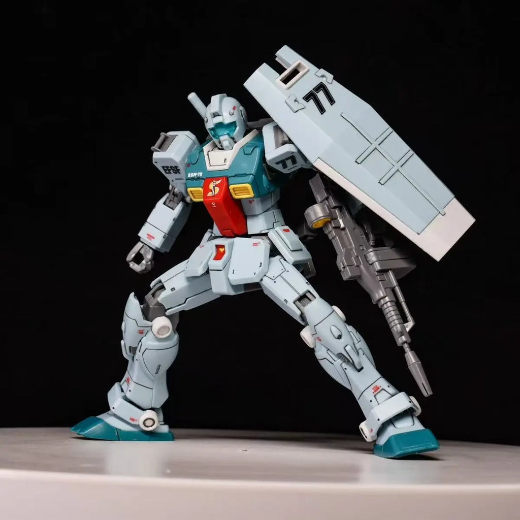GK HG 1/144 Cucuruz Doan's Island Gm Sleggar Mecha Assembly Model Kit Action Figures Desktop Decoration Doll Collectible Toys