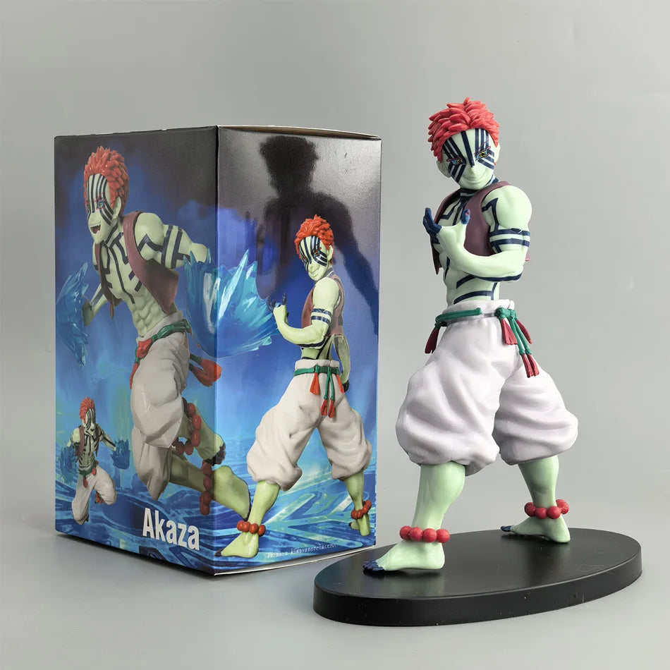 Bandai Anime Demon Slayer Figure Model Juuni Kitsuki Akaza Battle Figure Kimetsu No Yaiba Desktop Decoration Collection Gift