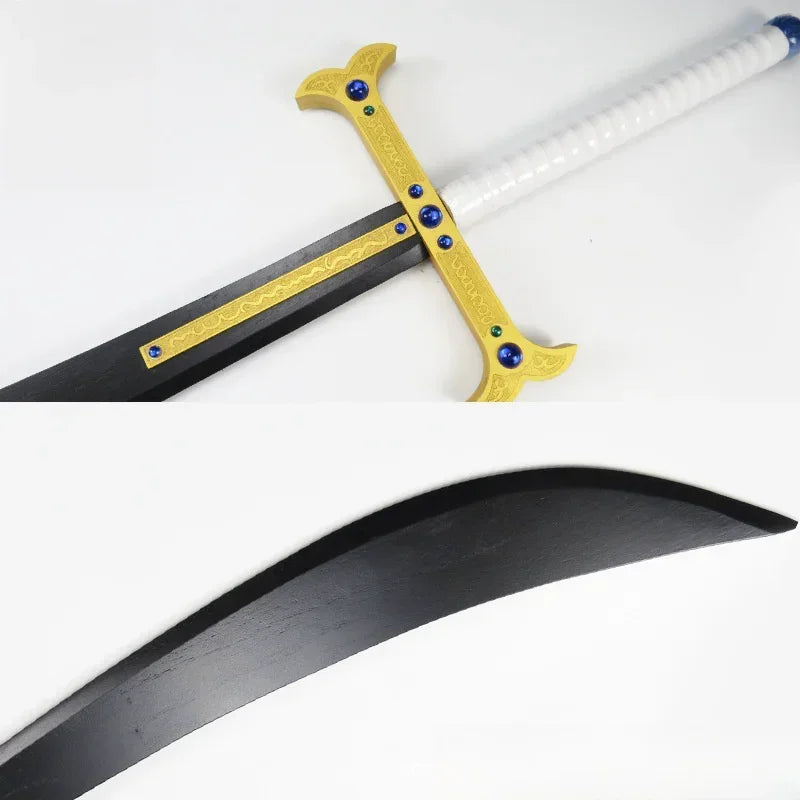 Large Dracule Mihawk Katana Eagle Sword Wooden Ninja Knife Anime Cosplay Prop Real Full Size Japanese Katana Samurai Sabre Toy