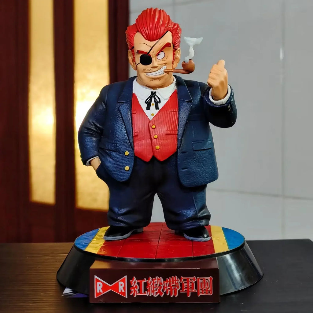 21cm Anime figure Dragon Ball GK Martial Arts Tournament Red Ribbon Army General Blue host PVC figures Collection Toy Model Gift