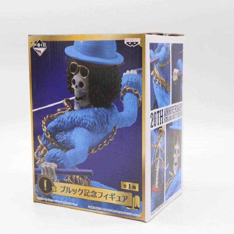 20th Anniversary One Piece Anime Figure Blue Ver.Luffy Zoro Chopper Sanji Robin Franky Usopp Nami Brook Action Figure Model Toy