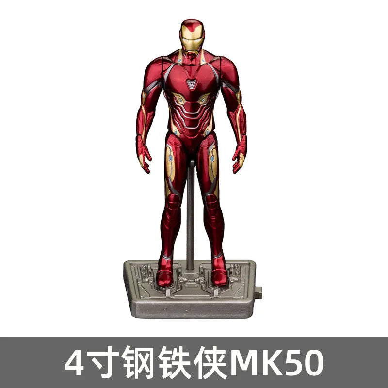 ZDTDS Original Iron Man 4 Inch MK42 MK43 MK45 MK46 MK50 MK85 Mark Action Figure Marvel Legend Avengers Tony Stark Toy Model Gift