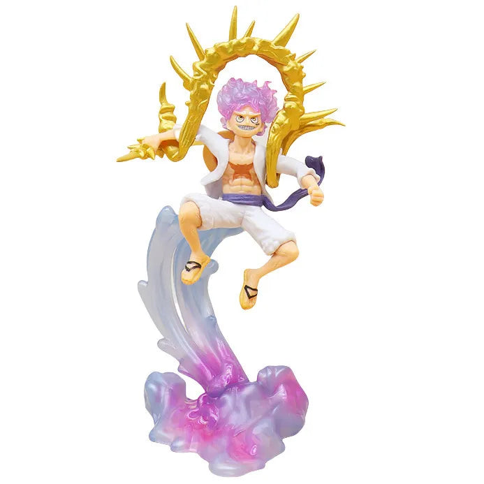 8-28cm One Piece Anime Figures Nika Luffy Gear 5th Action Figure Gear 5 Sun God Pvc Figurine Gk Statue Model Decoration Toys