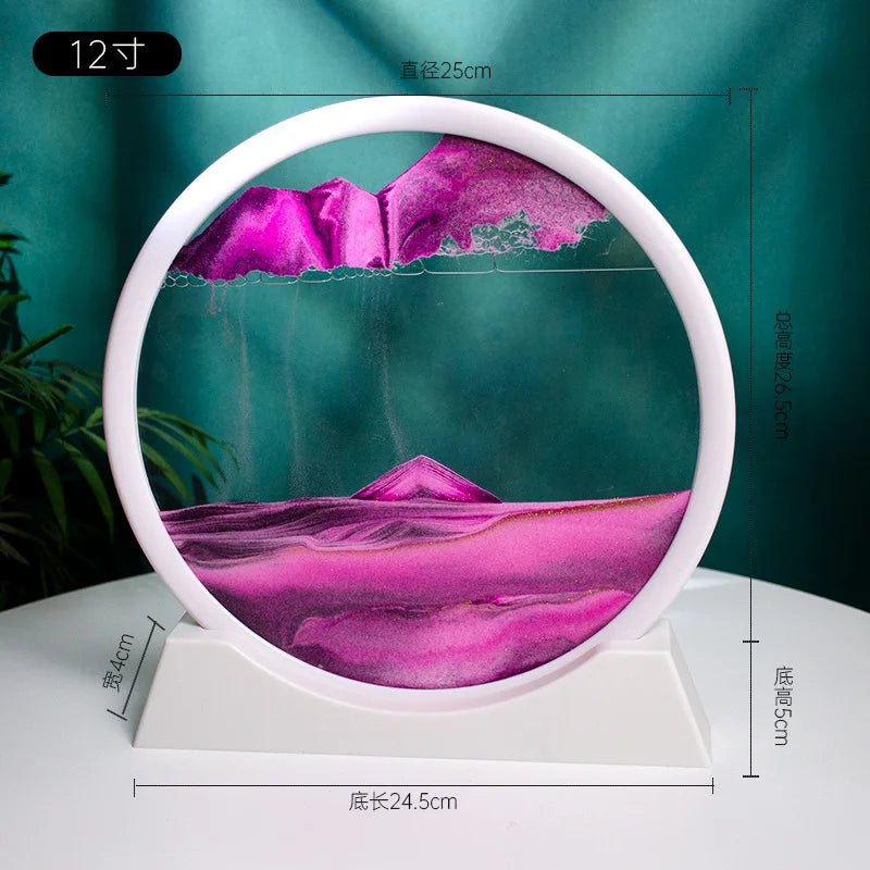 3d Quicksand Painting Desktop Ornaments Home Living Room Decoration Ecological Quicksand Painting Craft Decorations