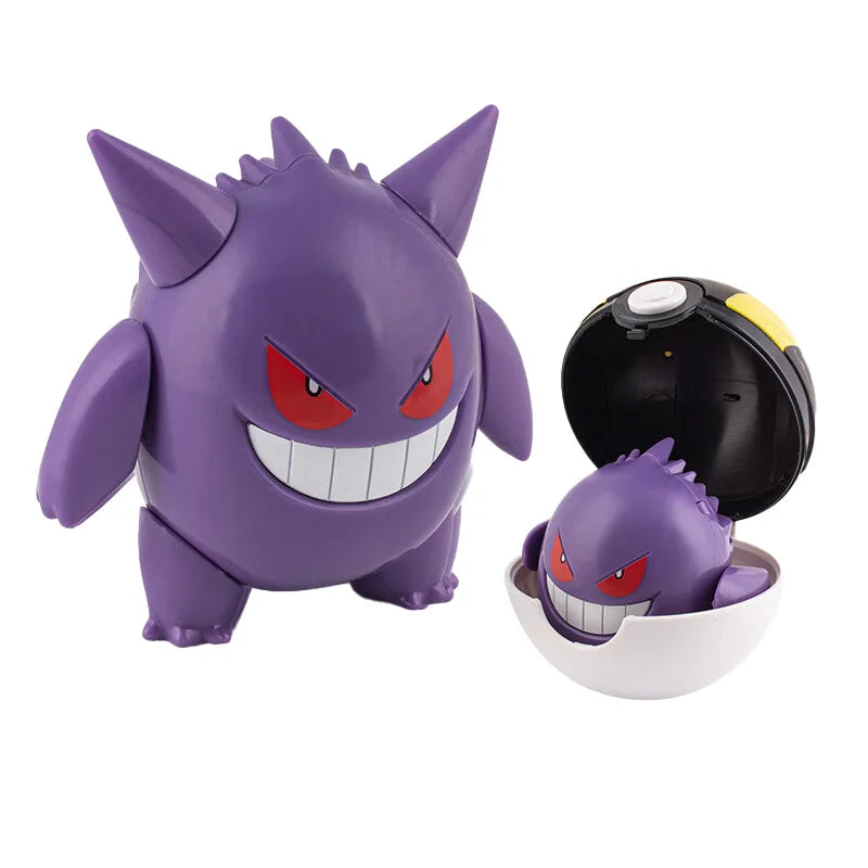 Deform Pokemon Pokeball Greninja Lucario Ball Action Figure Toy Set Mew Pikachu Dragonite Snorlax Venusaur Blastoise Elf Monster