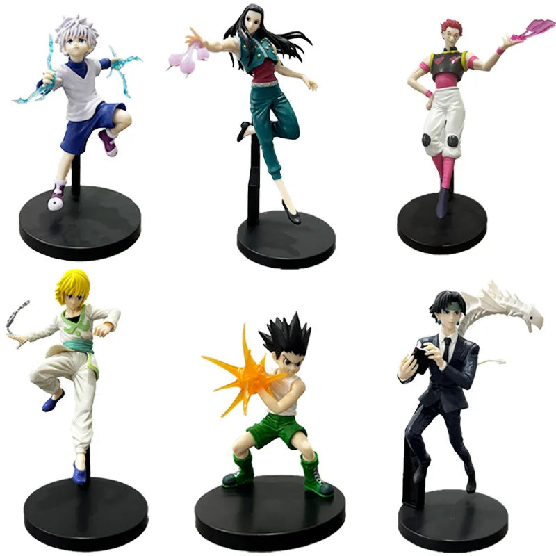 Anime HUNTER×HUNTER Killua Zoldyck GON·FREECSS Chrollo Lucilfer Figure PVC Model Collection Ornament Toy Doll Gifts In Stock