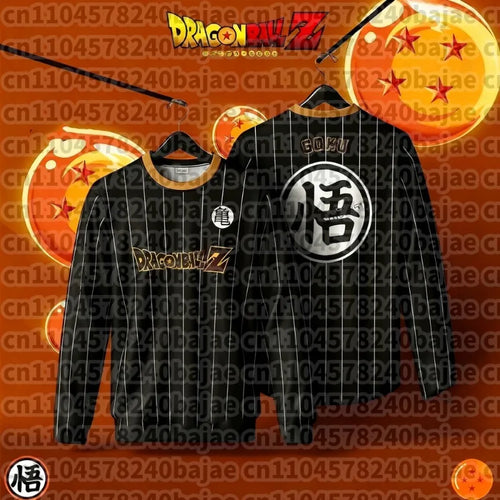 2026 Japanese Anime Dragon Ball Z Son Goku 3D Adult Mens/Womens Autumn/Winter Long Sleeve T-Shirt Kids Cartoon Long Sleeve Tops