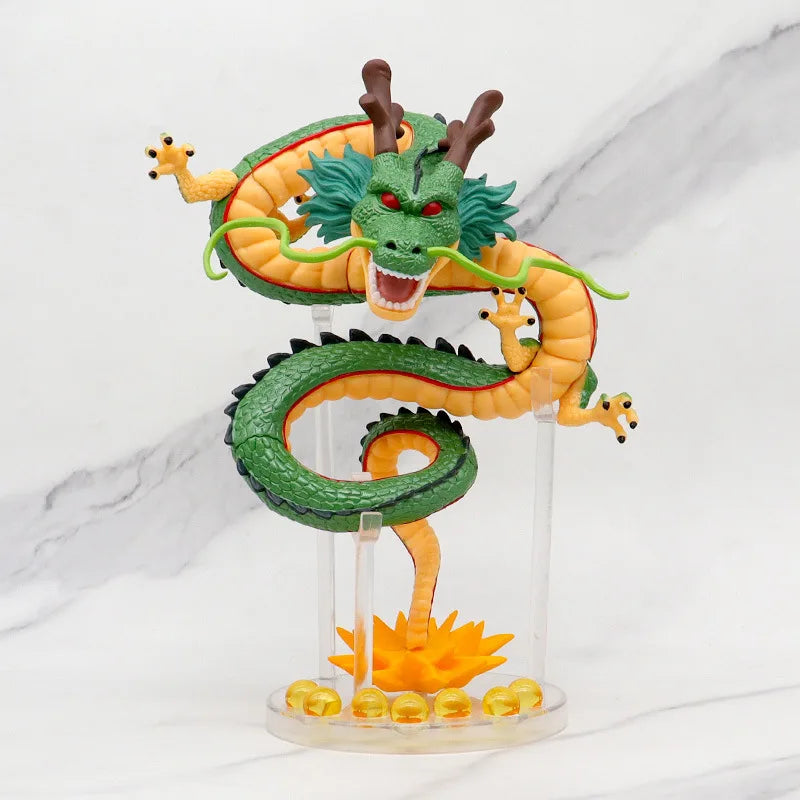 Dragon Ball Shenron Figure With 7 Star Crystal Balls Set Anime Statue Model Desktop Collectible Ornament Gift