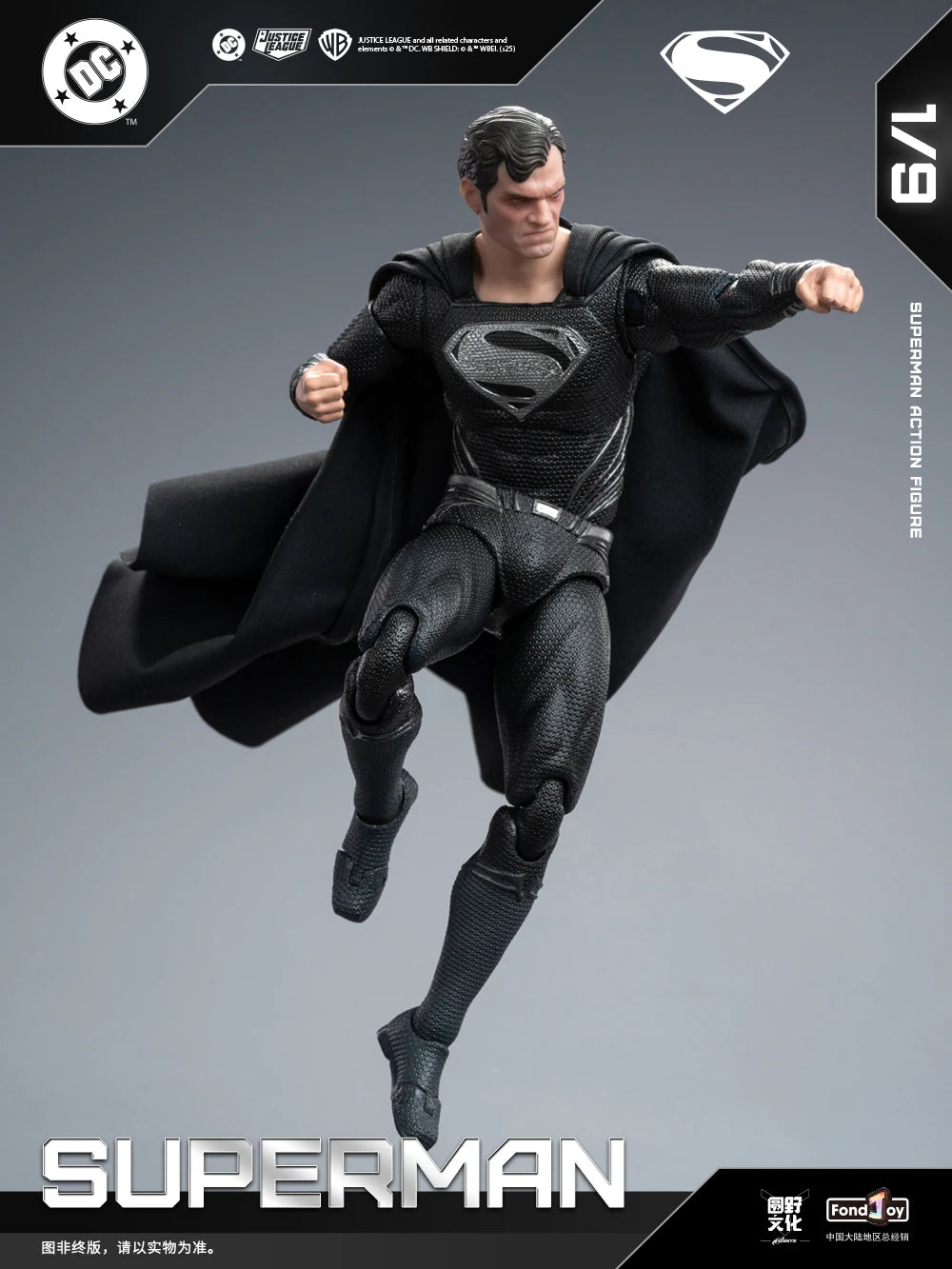Original Fondjoy David Corenswet Superman Action Figure 1/9 New SupermanFigure PVC Joint Movable Collection Model Toys Gift