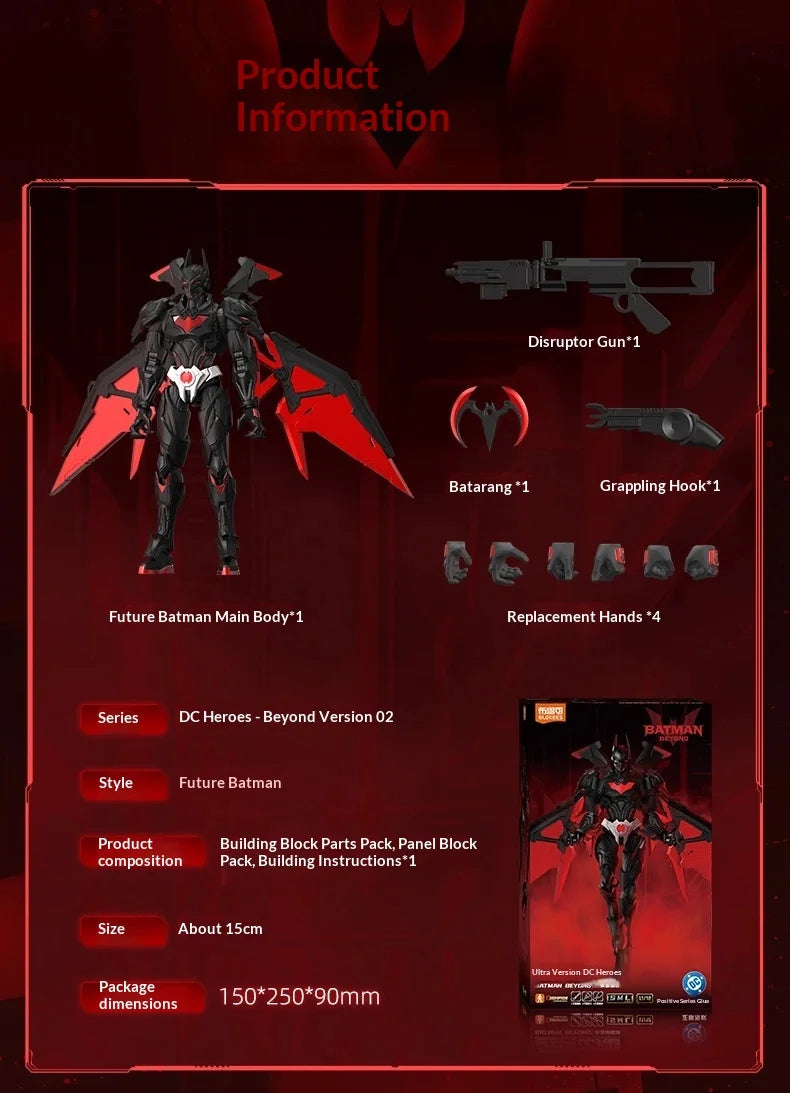 Blokees Dc Universe Champion Class Building Model Kit Superman Harley Quinn Nightwing Batman Beyond Diy Collectible Action Figur