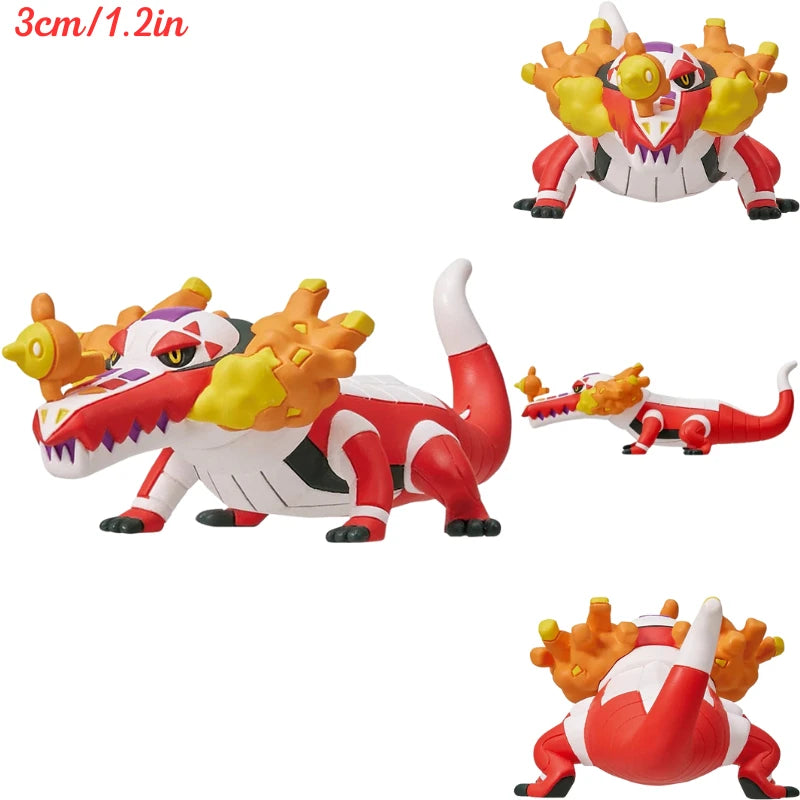 Pokemon Oringinal Psyduck Riolu Lucario Cinderace Armarouge Figure Toys Anime Tyranitar Dragapult Ceruledge Floragato Model Doll