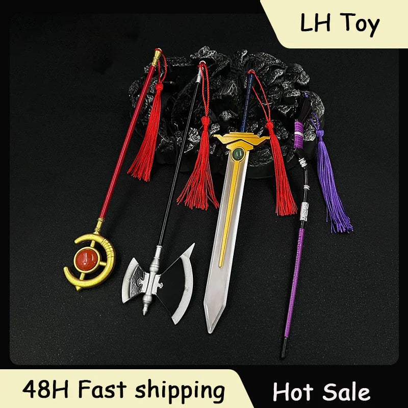 21cm Anime Frieren Metal Staff Himmel's Hero's Sword Anime Peripheral Gifts Toy Knife Desktop Ornament
