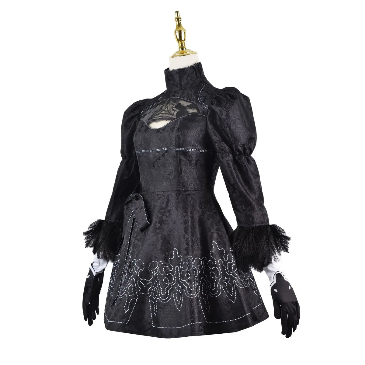 Anime Nier Automata Cosplay 9S Yorha 2B Cosplay Suit Male Women Outfit Wig Disguise Costume Plus Size Fancy Party Black Dress