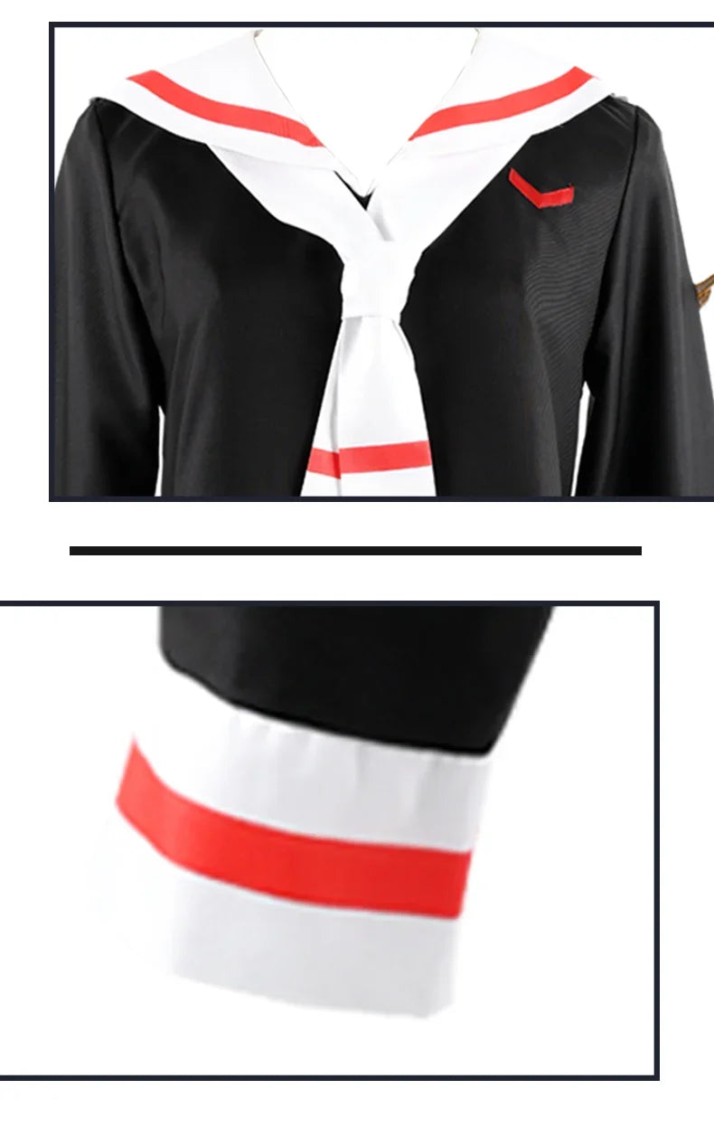 Anime Cardcaptor Sakura Card Captor Kinomoto Sakura Li Syaoran Cosplay Costume School Uniform Man Woman Campus Sailor Suit