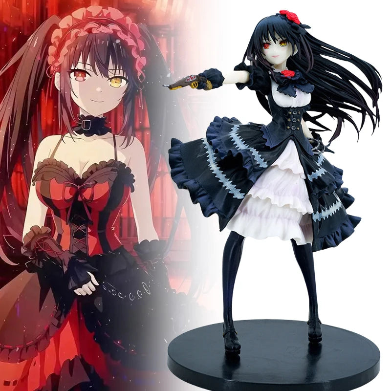 Anime Tokisaki Kurumi Figure Zafkiel Black Kurumi Figurine Date A Live Statue House Decoration Desk Room Accessories Toy Gift