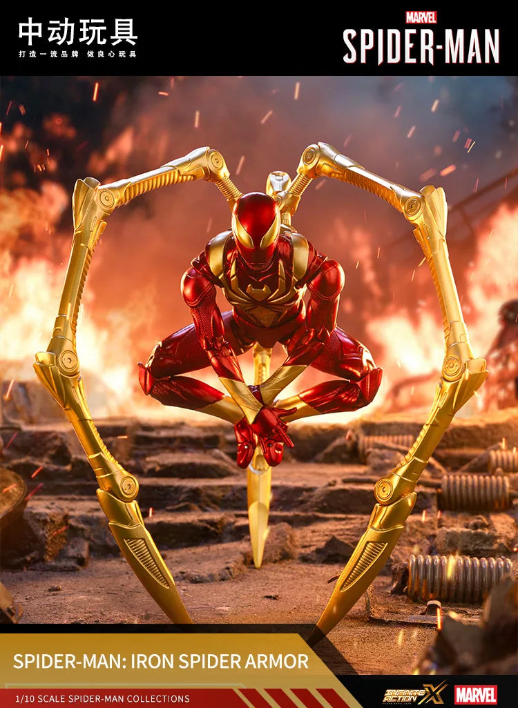 Zd Toys Marvel Spider Man Action Figure Ps4 Game Version Full Articulated Collectible Model For Display