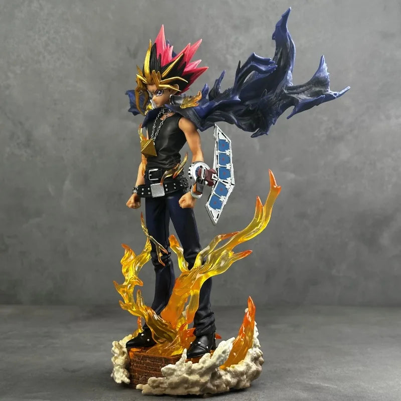 Yugi Muto Anime Figure 28cm Pvc Collectible Model Statue Dual Headed Duel Monster Home Decoration Gift For Adult Collectors