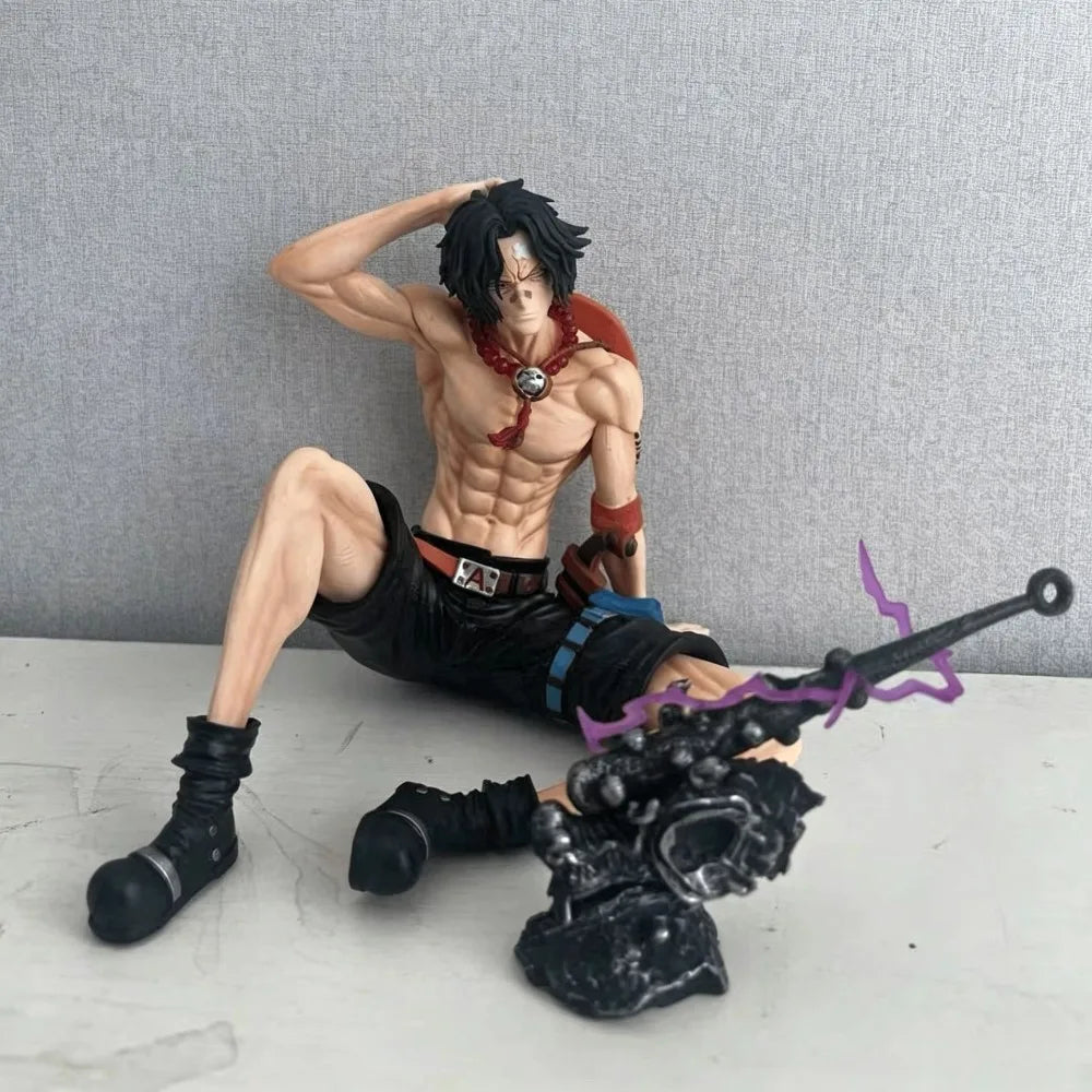 14cm ONE PIECE ACE Figure Collectible Decorations Anime Goods Toy Gift Christmas Present