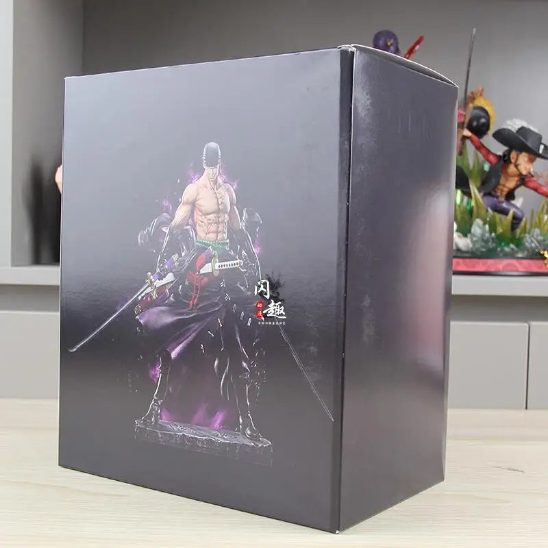 Shanqu One Piece Roronoa Zoro Standing Figure With Enma Sword Anime Statue Two  Desktop Ornament Gift For Anime Fans