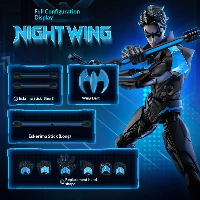 New Hot Blokees Dc Comics Nightwing Harley Quinn Figure Model Kit Buildable Toys Anime Collectible Figure Gift For Boys Girls