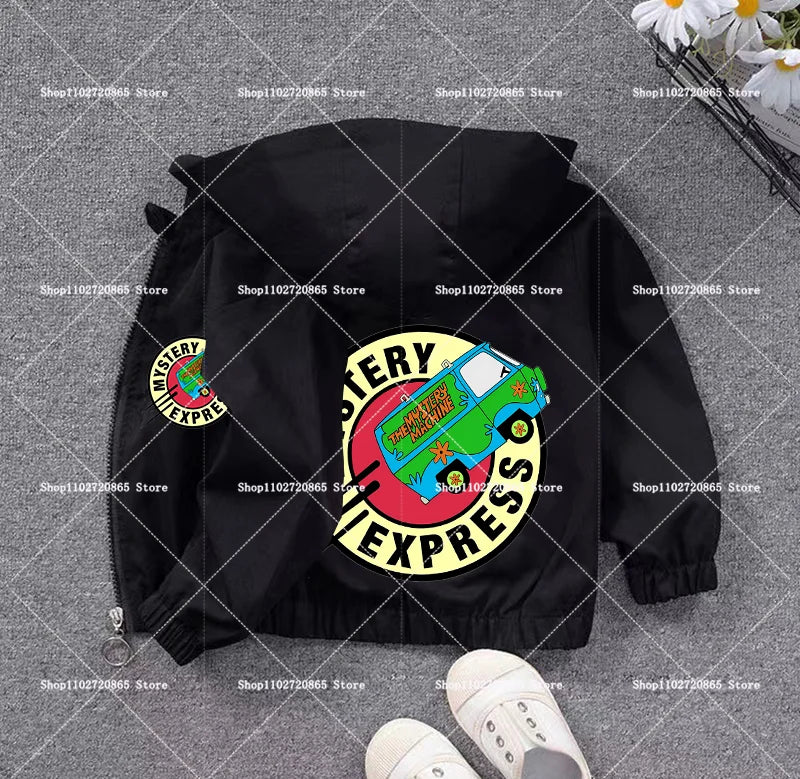 Scooby-Doo Coat Windbreaker Zipper Clothes Breathable Soft Hooded Game Cartoon Anime Figure Spring Autumn Jacket Birthday Gift