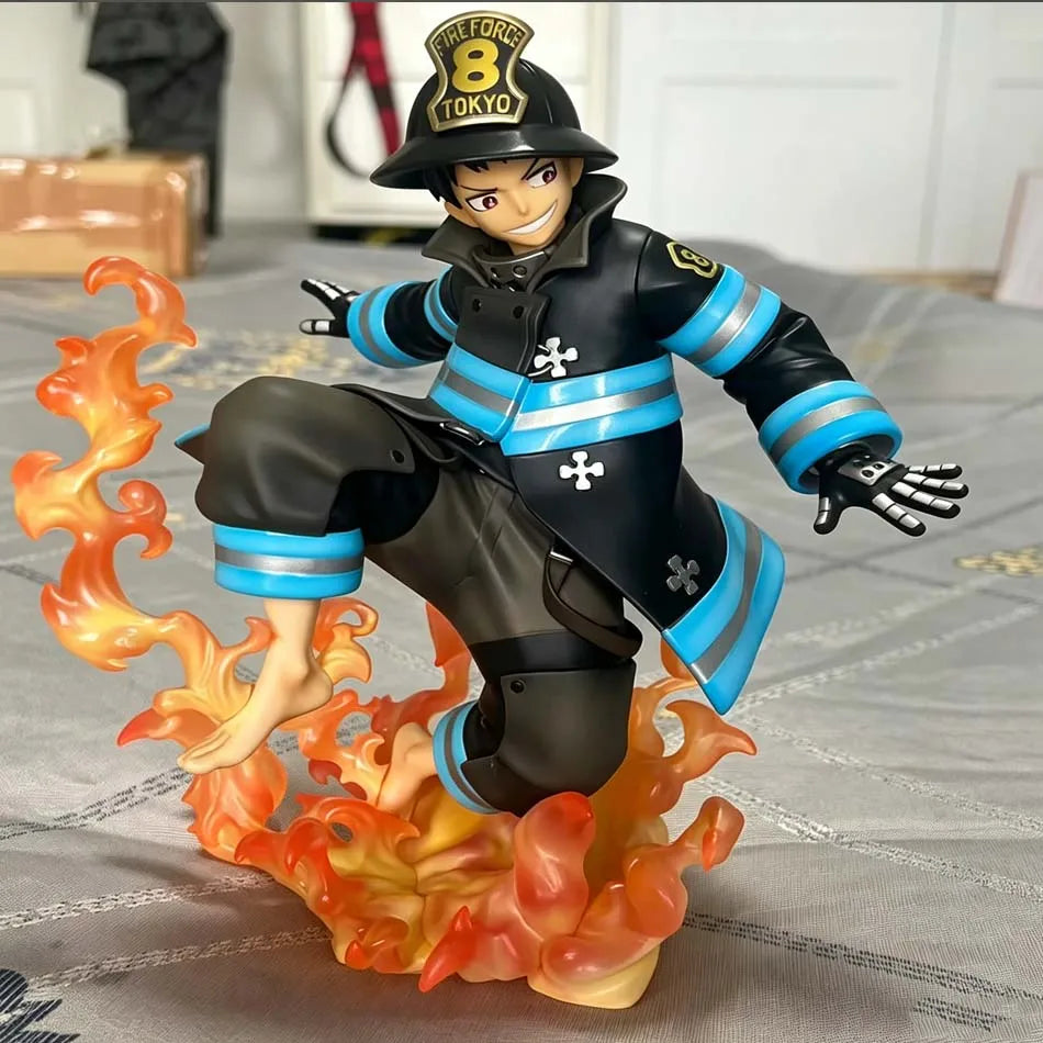New pretty Enen no Shouboutai Shinra Anime Character Statue Model Collectible Figure Toy Decoration Anime Merchandise Small Gift